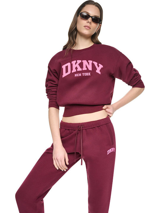 DKNY DKNY Damen Burgundisches Sweatshirt