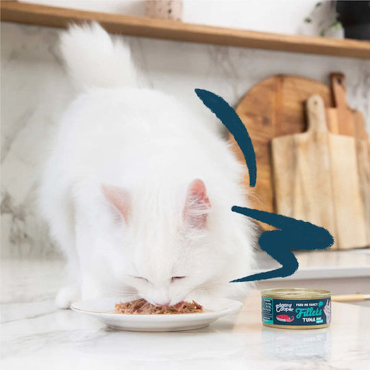 Edgard Cooper Nasses Katzenfutter mit Thunfisch und Tintenfisch 70g