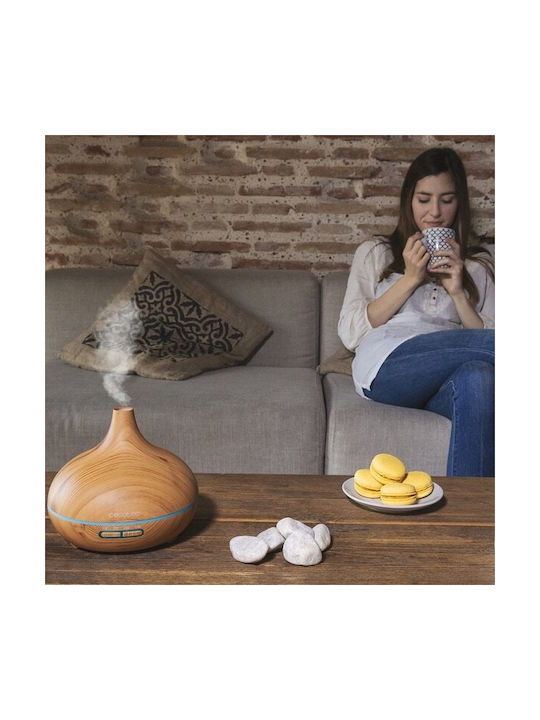 Cecotec Dispozitiv de Aromaterapie cu Led Ultrasonic Umidificator cu Temporizator Maro 300ml