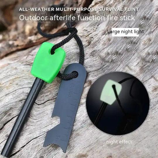 Set Două Kituri de Supraviețuire Camping Depox Fluier din Oțel Inoxidabil 11 Cm
