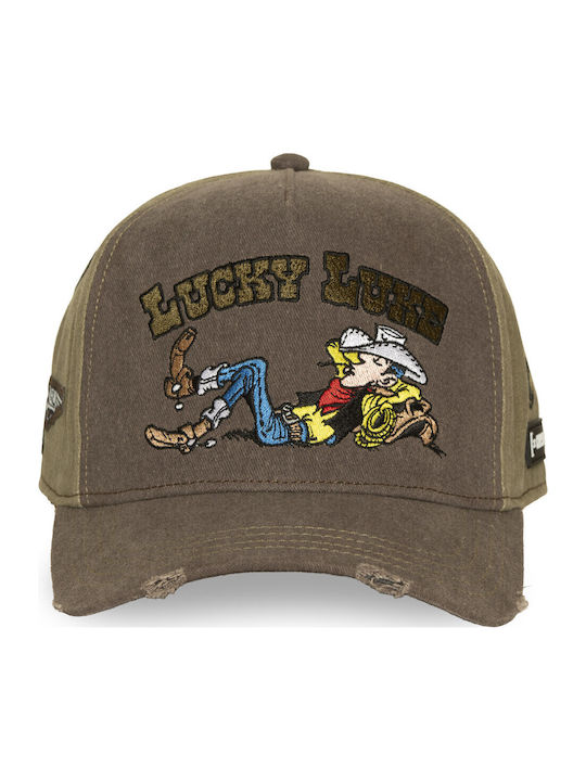 Lucky Luke Brown Snapback Cap Capslab Lucky Luke Brown Snapback Cap Capslab