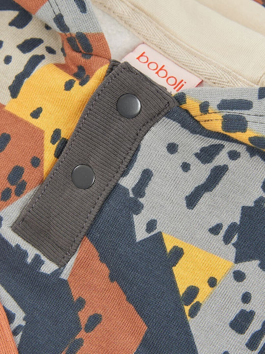 Kids Sweatshirt with Blue Hood