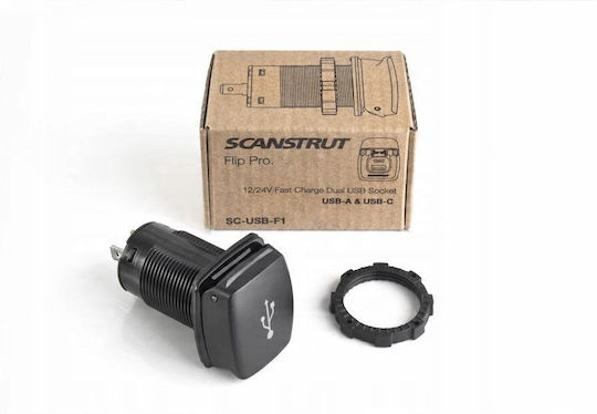 Зарядно Canyon Зарядно Usb-a/c 36w 12/24v Scanstrut Sc-usb-f1