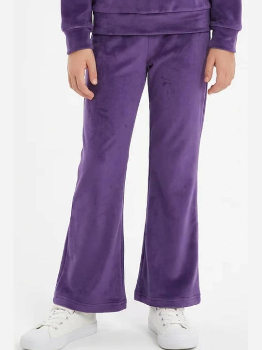 Kinderbekleidungsset mit Hosen Winter 2 Stück Lila