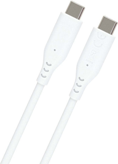 PremiumCord Cablu USB 2.0 USB-C tată - USB-C 60W PD Alb 1.5m