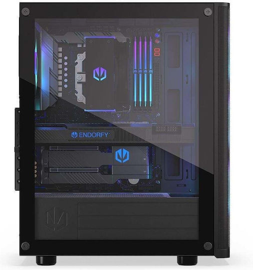 Adax DRACO AURA Настолен компютър (i5-12400F/8GB DDR4/500GB SSD/GeForce RTX 5050/W11 Home)