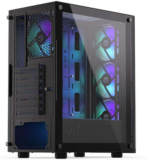 Adax DRACO AURA Настолен компютър (i5-12400F/8GB DDR4/500GB SSD/GeForce RTX 5050/W11 Home)
