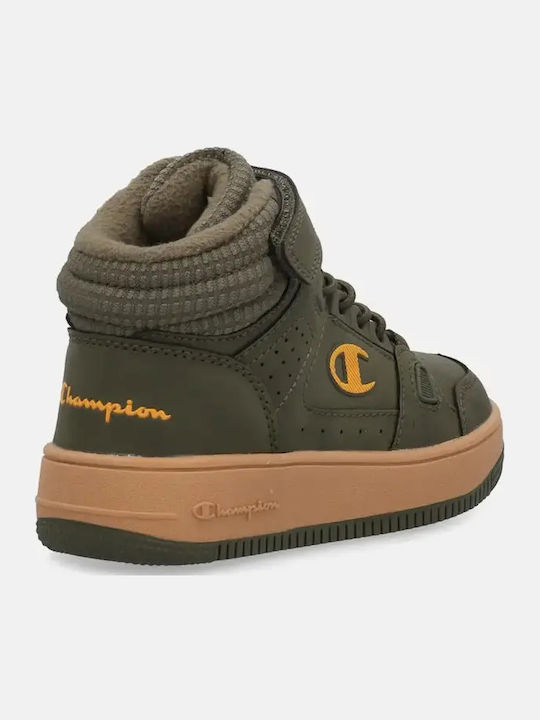 Anatomische Kinderstiefel mit Schnürsenkeln Khaki