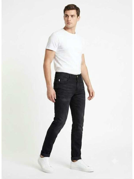 Herren Jeanshosen Elastisches Slim Fit Schwarz