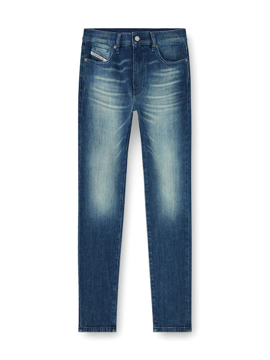 2019 D-strukt Pantaloni de Blugi pentru Bărbați Slim Fit Albaștri