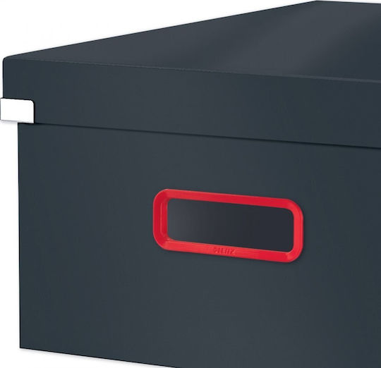 Leitz Papier Aufbewahrungsbox mit Deckel Graue 36,7x27,8x19,1cm
