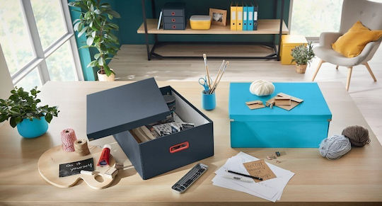 Leitz Papier Aufbewahrungsbox mit Deckel Graue 36,7x27,8x19,1cm