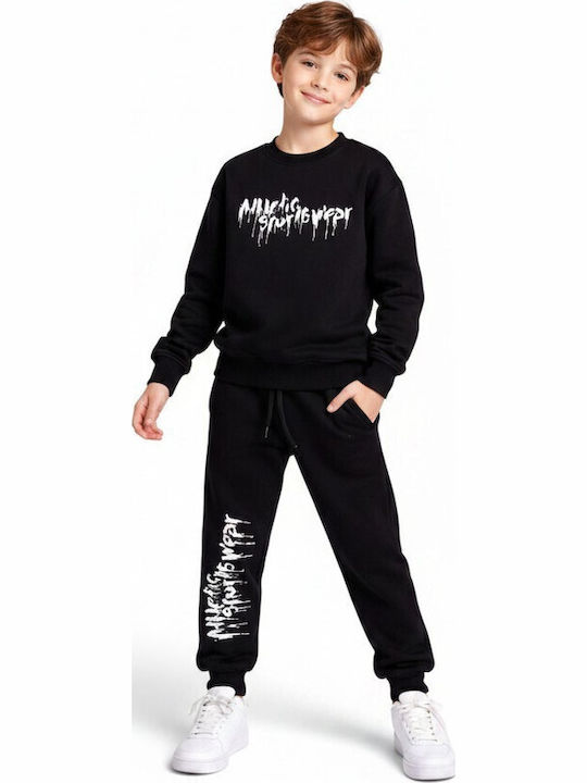 Kids Sweatpants Set Black