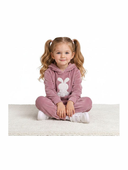 Kids Sweatpants Set Pink