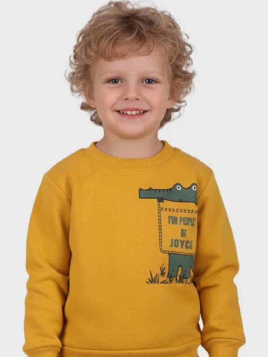 Crocodile Kinder Sweatpants Set - Senf - Schwarz 2Stücke