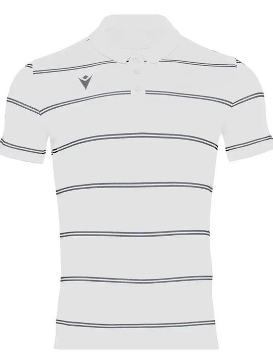 Men's Short Sleeve Polo Blouse White