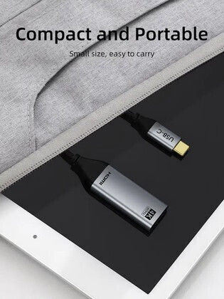 Cabletime CT-C160-PU31-CMHDFN1 Конвертор USB-C мъжки към HDMI женски 50бр