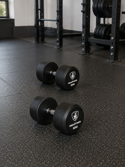 MegaFitness Rundes Gummi-Hantel Lässlich 1 x 32kg