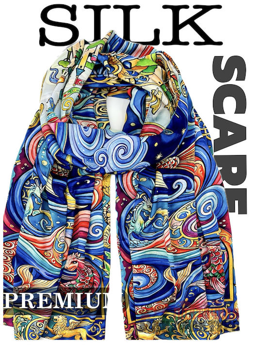 Women's Silk Multicolour Shawl