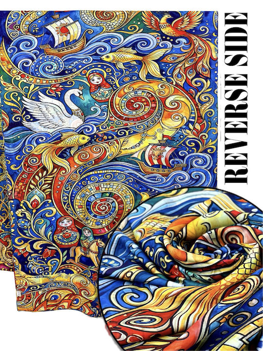 Women's Silk Multicolour Shawl
