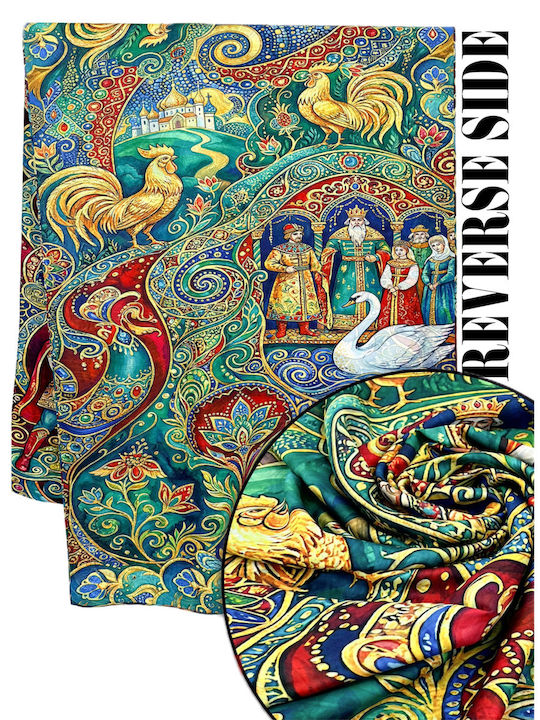 Women's Silk Multicolour Shawl