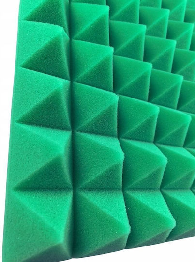 3D Wall Panels Foam Adhesive with Glue Green 50x50x5cm 10 Pieces