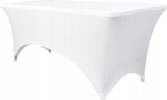 Aptel Protective Table Cover 240x74cm in White Colour