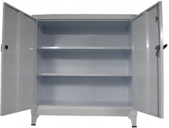 Double-leaf Metallic Galvanized 100x80x46 cm Double-leaf Metallic Galvanized 100x80x46 cm