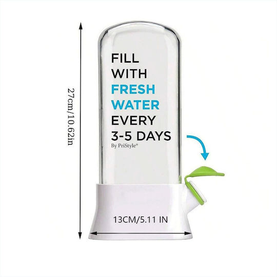 Suport Pentru Menținerea Prospețimii Plantelor În Frigider Recipient Cu Capac Transparent Sistem De Hidratare Pentru Menținerea Prospețimii Plantelor Design Modern Pentru Bucătărie Reutilizabil Ușor De Utilizat 27x13 Cm Negru Pristyle