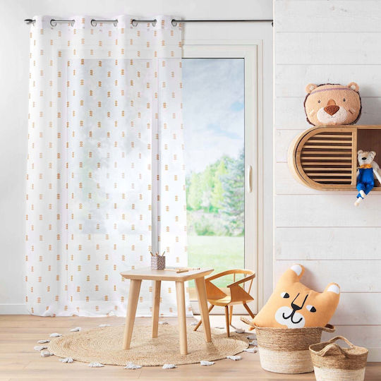 Douceur d'Intérieur Κουρτίνα με Τρουκς Geokid Πολύχρωμη 140x240εκ.