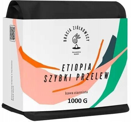 Bracia Ziółkowscy Филтърно кафе Арабика Етиопия Зърна 1kg