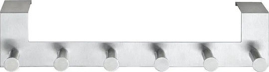 Wenko Κρεμάστρα Πόρτας 6 Θέσεων Μεταλλική 2.5x2.5cm