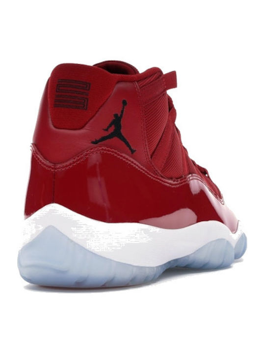 Air  11 Retro Win Like 96 Мъжки Сникърси Червени