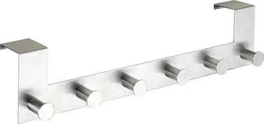 Wenko Κρεμάστρα Πόρτας 6 Θέσεων Μεταλλική 2.5x2.5cm