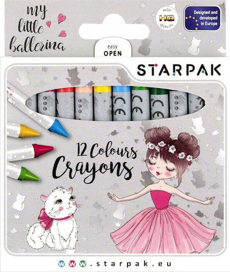 Κηρομπογιές Starpak 12 Τεμάχια Balerina