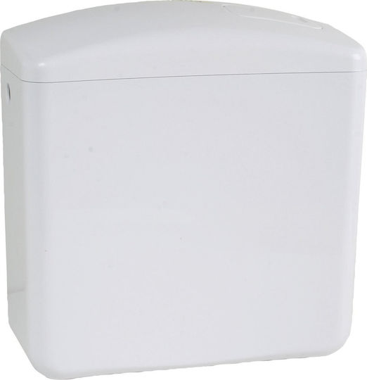 Opal Wall Mounted Plastic Rectangular Low Pressure White Toilet Flush
