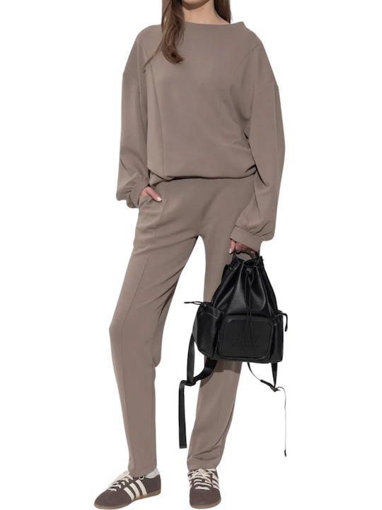 Beige Sweat Set
