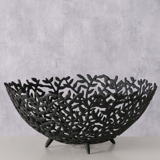 MSA MSA Dekorative Schale Metall Schwarz 41x41x18cm