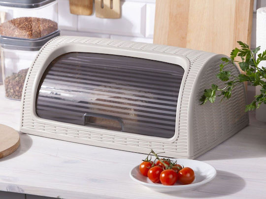 Brotkasten aus Rattan Beiges 41,7x26,9x18,1cm