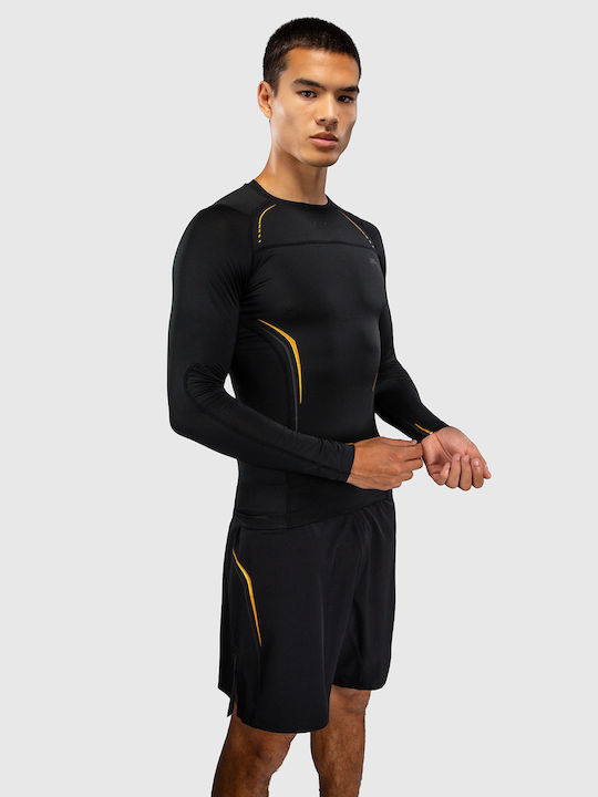 Venum Men's Long Sleeve Shirt VENUM-06389-126 for Jiu-Jitsu / MMA Black