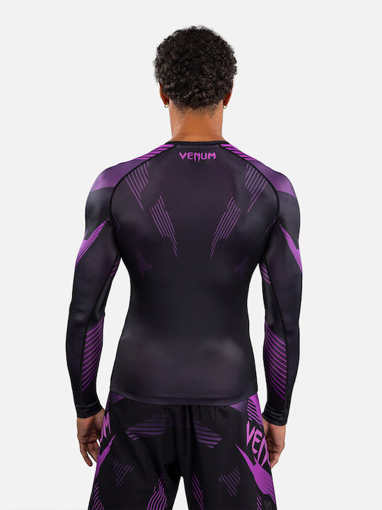 Venum Venum Männer Lange Ärmel Kampfkunstshirt für Jiu-Jitsu Schwarz