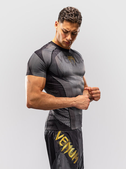 Venum 3.0 Мъжка Къс Ръкав Блуза VENUM-06363-126 за Джиу-Джицу / ММА Черна