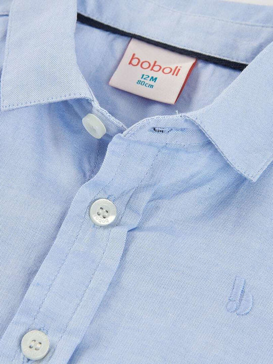 Tricou Pentru Copii Mânecă Lungă Albastru Deschis