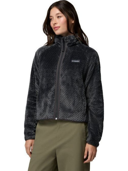 Kurze Damen Sportliche Strickjacke Grau