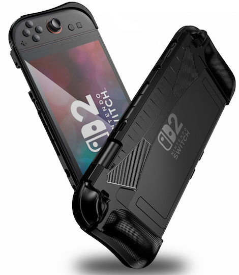 Strado Hülle Nintendo Switch 2 2025 Leichte Gaming Verbessert Griff Schwarz Schutzständer