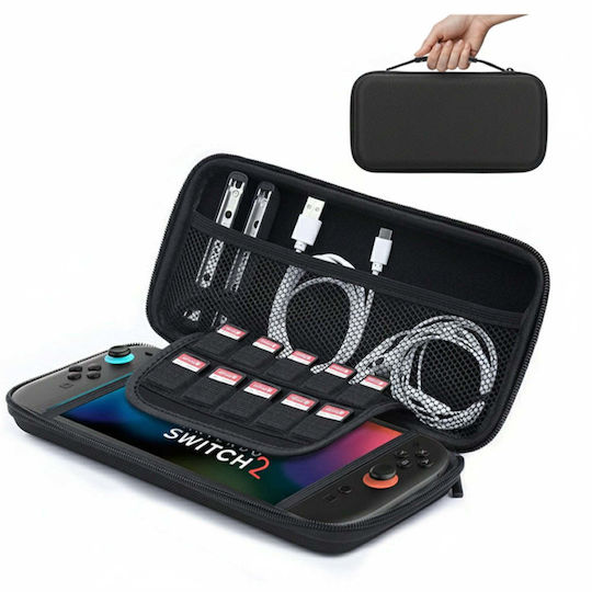 Strado Verstärkte Controller Hülle Nintendo Switch 2 2025 Schwarz Dnns2travelcase