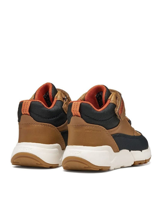 B Flexyper Kids Sneakers Anatomic with Hoop & Loop Closure Brown