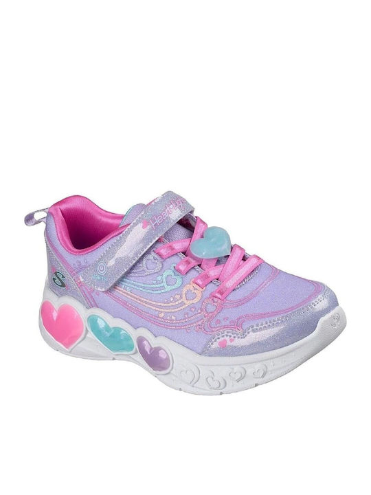 Skechers Heart Lights Lila Kinder-Sandalen