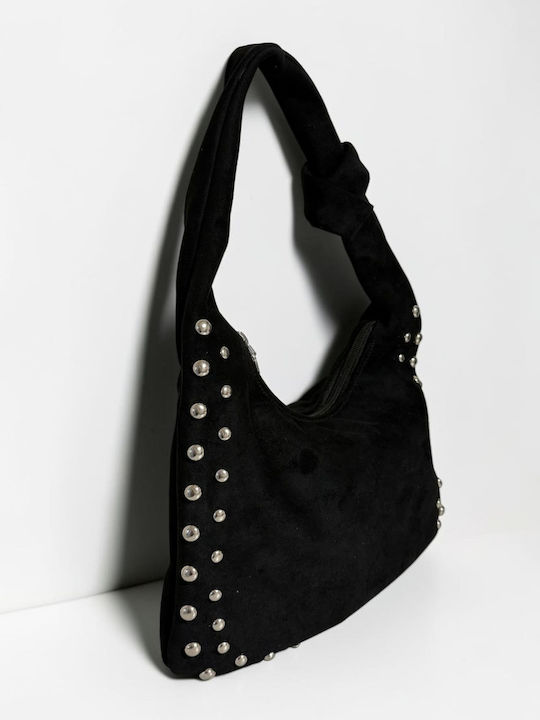 Damentasche Schulter Wildleder Schwarze