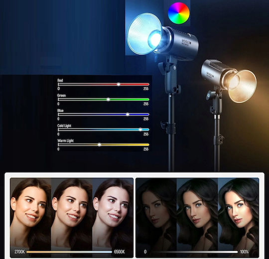 Neewer LED-Licht 130W RGB mit Lichtstärke Lux 16600